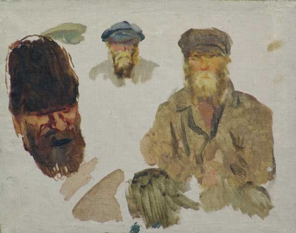 Сочинение по картине: Герасимов - "Этюды мужских голов"